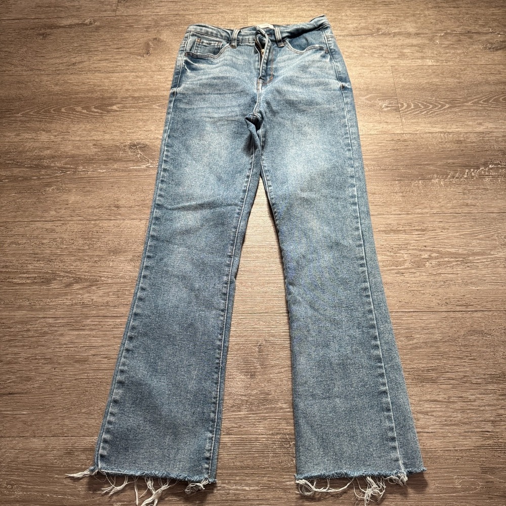Kensie Jeans Womens‎ 2 Blue Denim Bootcut Flare Vintage Luxe Light Wash 24x26